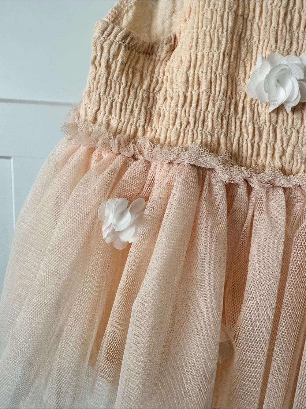 Peach Tulle 'One' Baby Tutu Romper